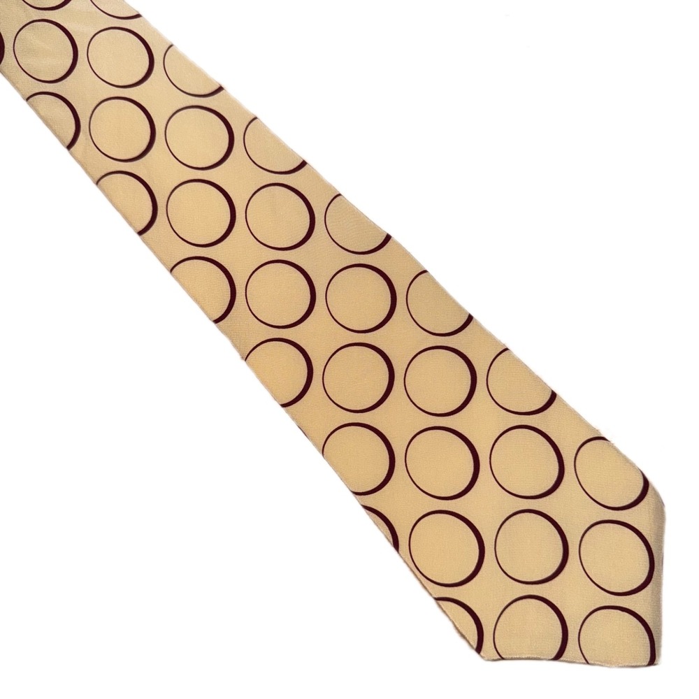Polo Ralph Lauren Tie Vintage Silk Light Yellow USA Hand Made